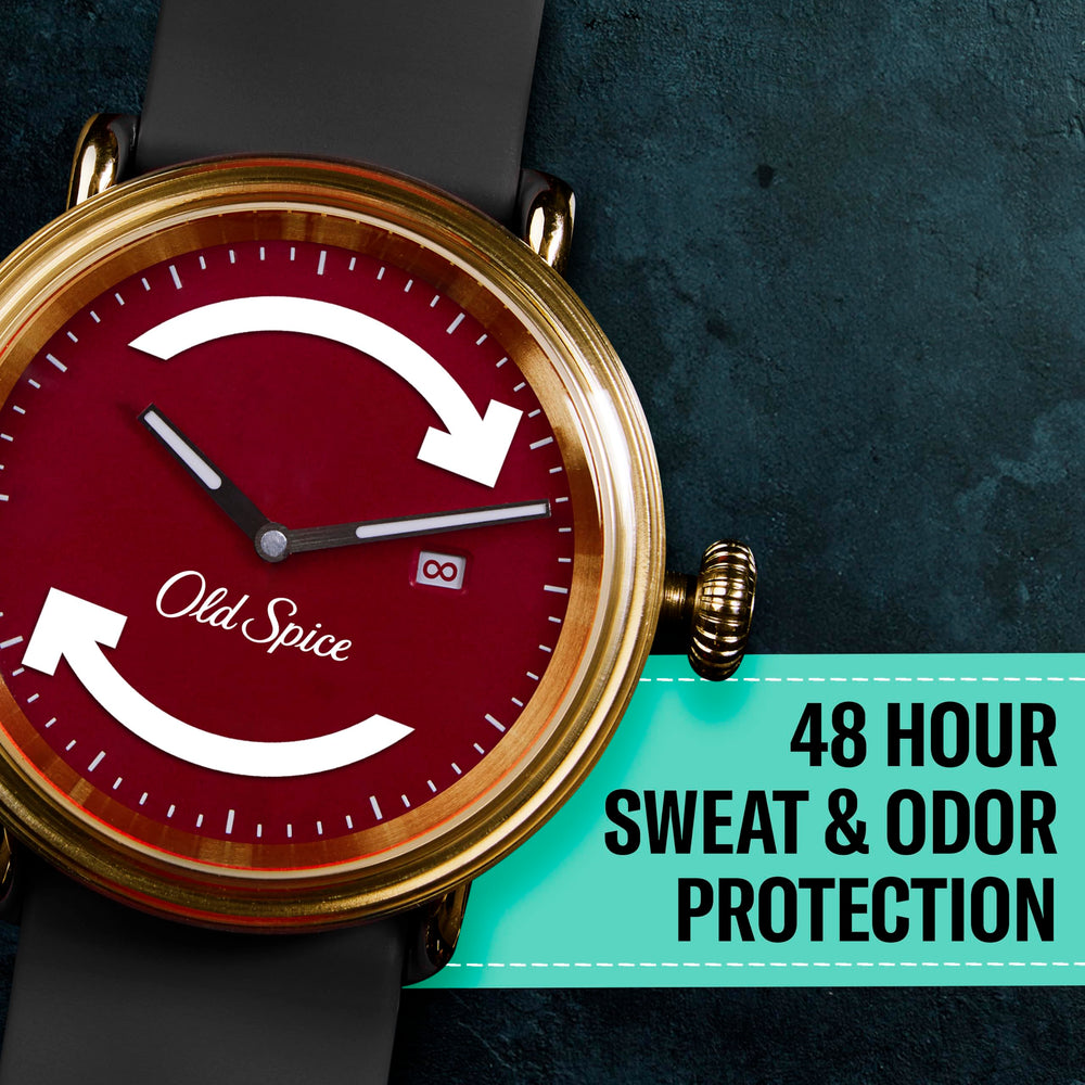 Old Spice Sweat Defense long-lasting-scent image emphasizing all-day confidence
