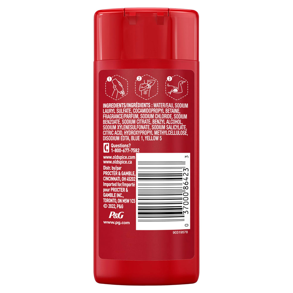 Old Spice Timber aluminum-free formula label on packaging.