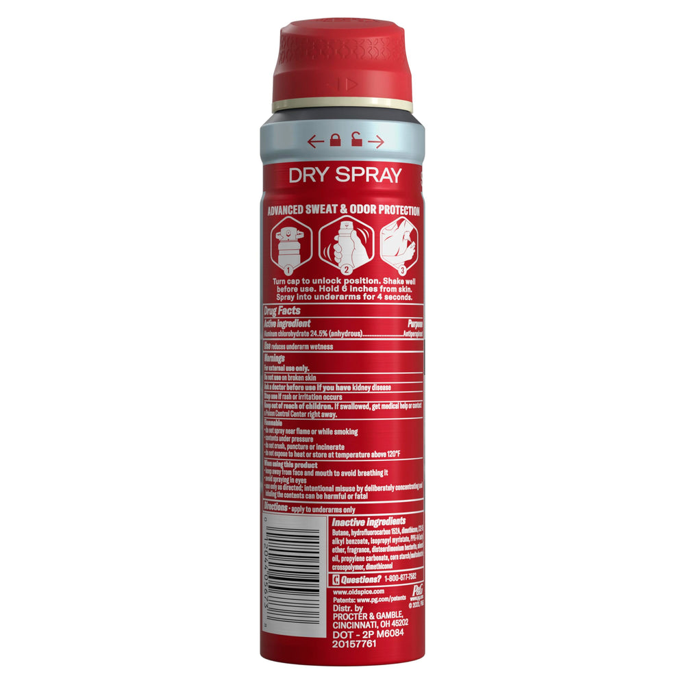 Old Spice Volcano cap and label close-up for travel-ready freshness