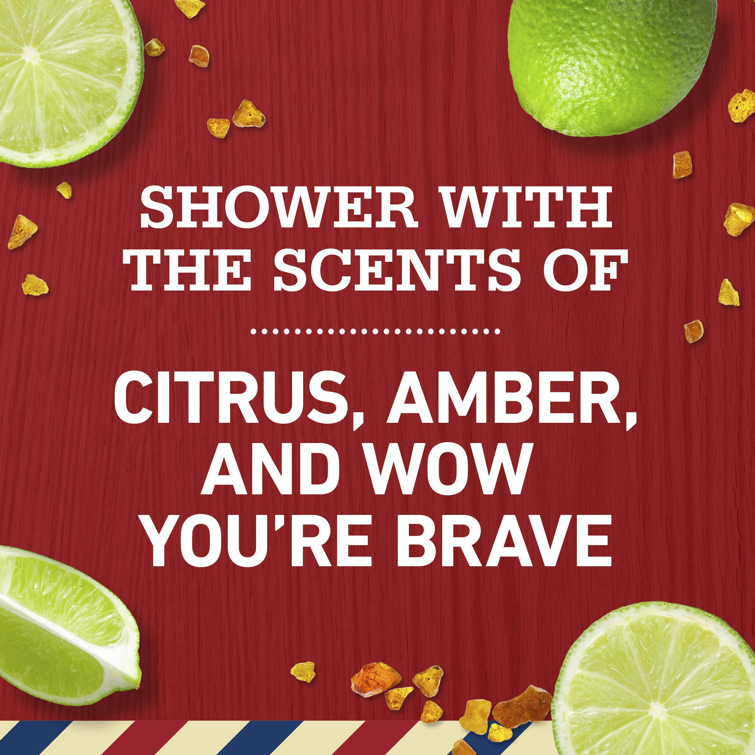 Old Spice Volcano Charcoal Shampoo clean-rinse image conveys refreshing, residue-free feel.