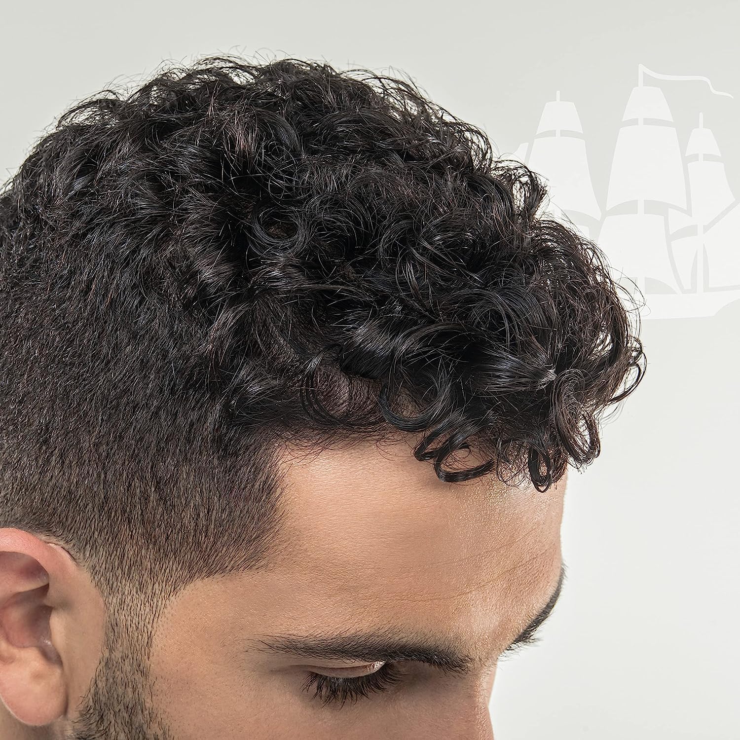 Old Spice Wavy Curly Leave-In Conditioner bottle with pump for easy styling and frizz defense