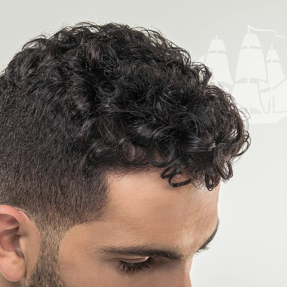 Old Spice Wavy Curly Leave-In Conditioner bottle with pump for easy styling and frizz defense