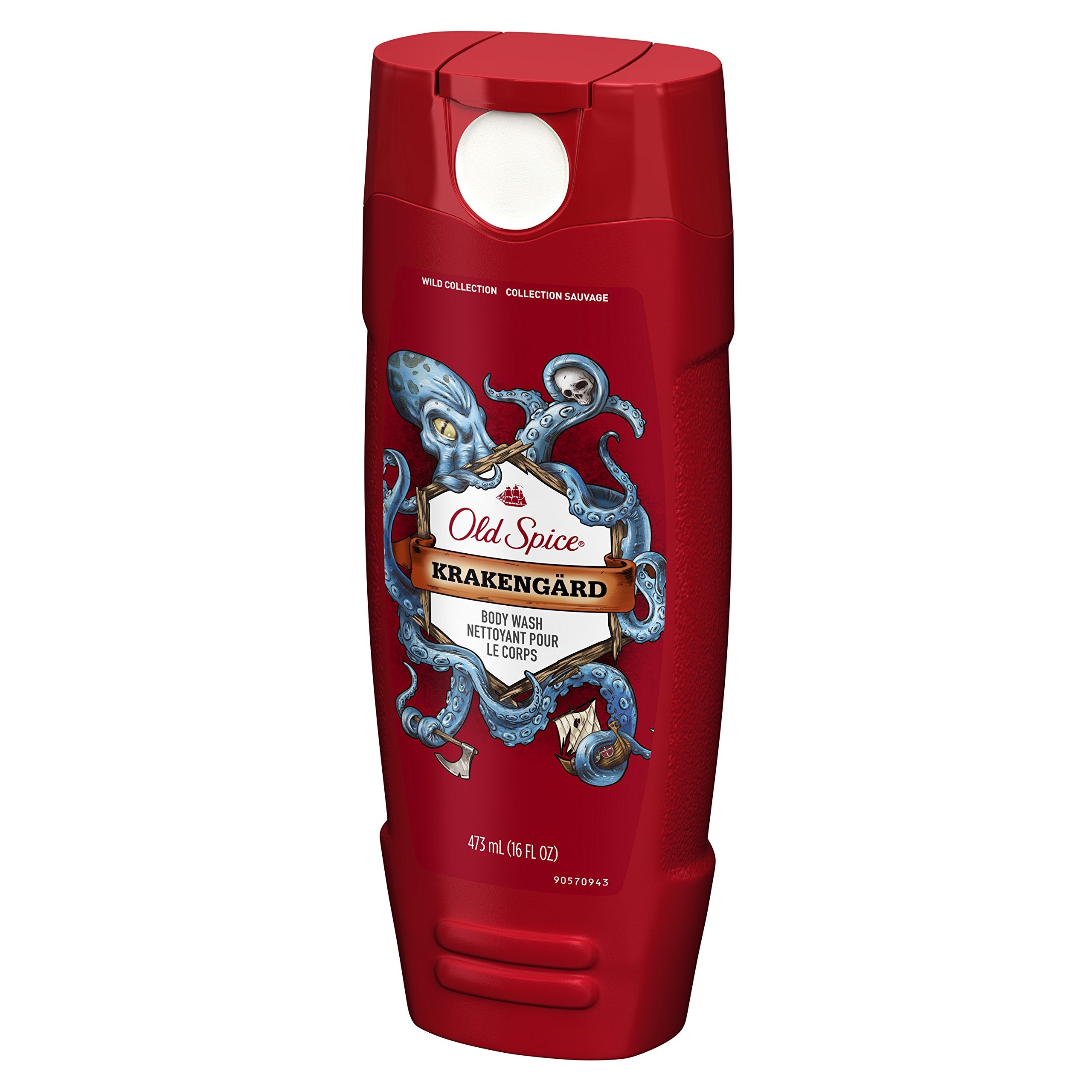 Old Spice Wild bottle-closeup emphasizing rugged branding and easy dispensing