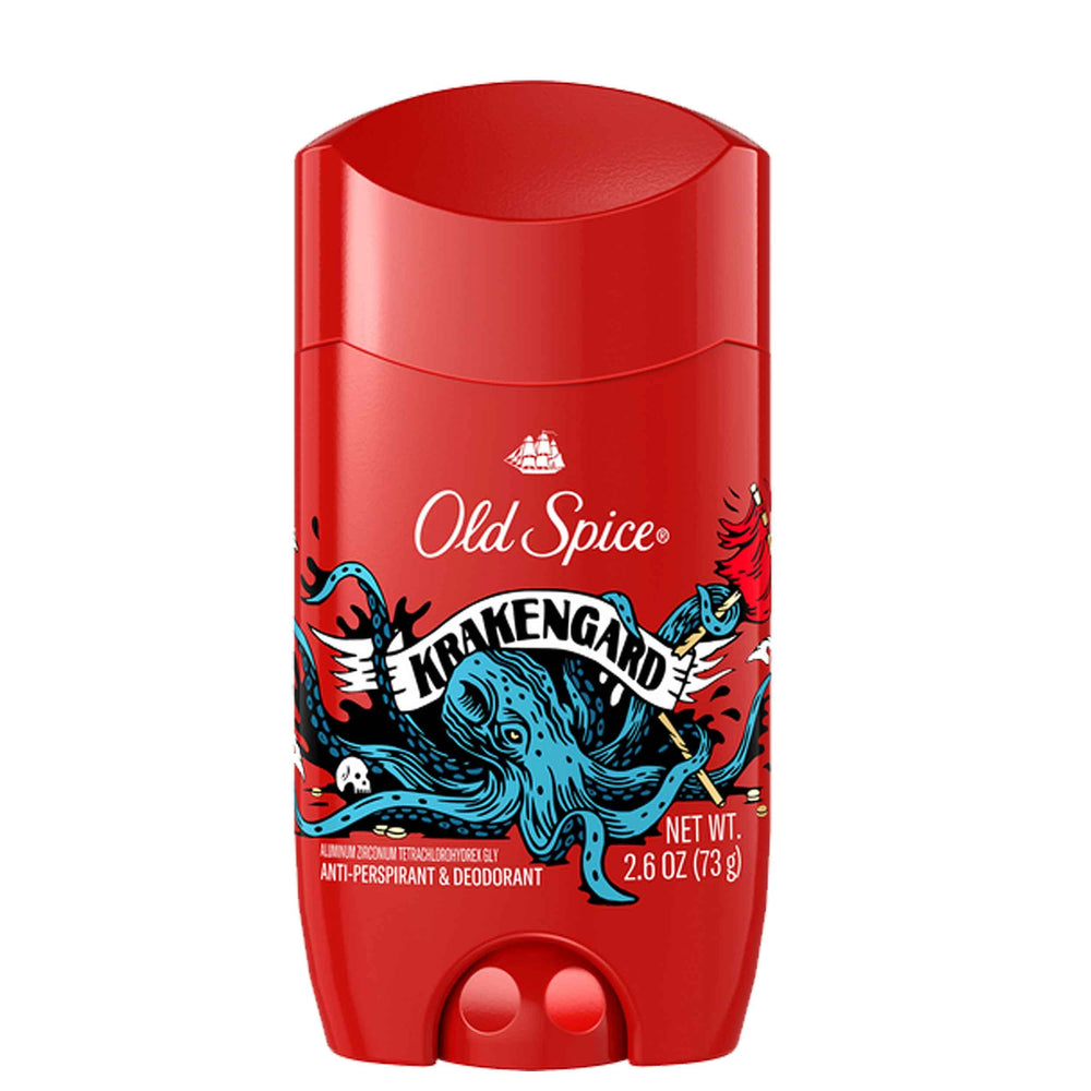 Old Spice Krakengard apply image highlighting smooth glide and protection.