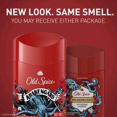 Old Spice Krakengard stick demonstrated for easy, mess-free application.