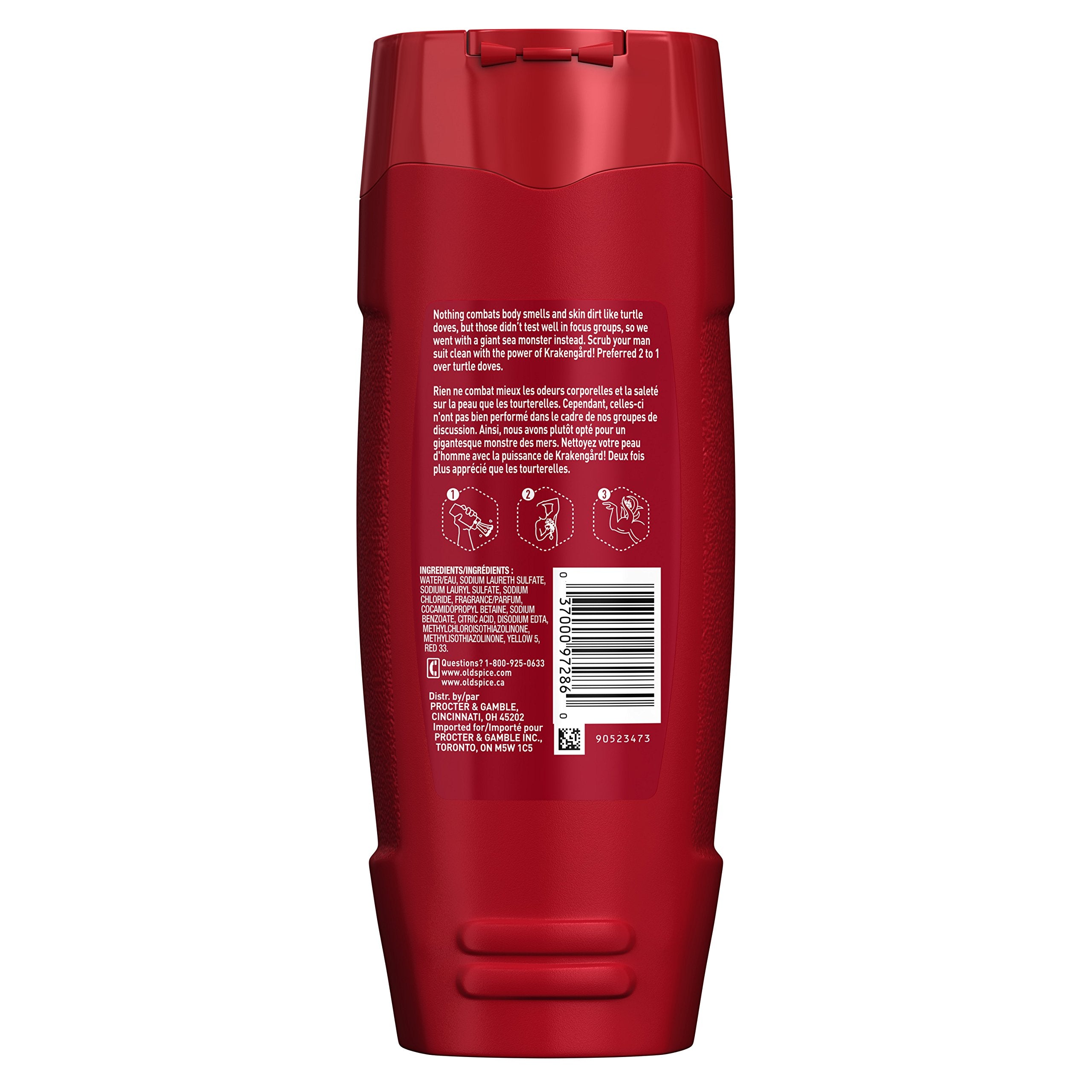 Old Spice Wild lather-foam capturing rich scent and deep-cleaning feel