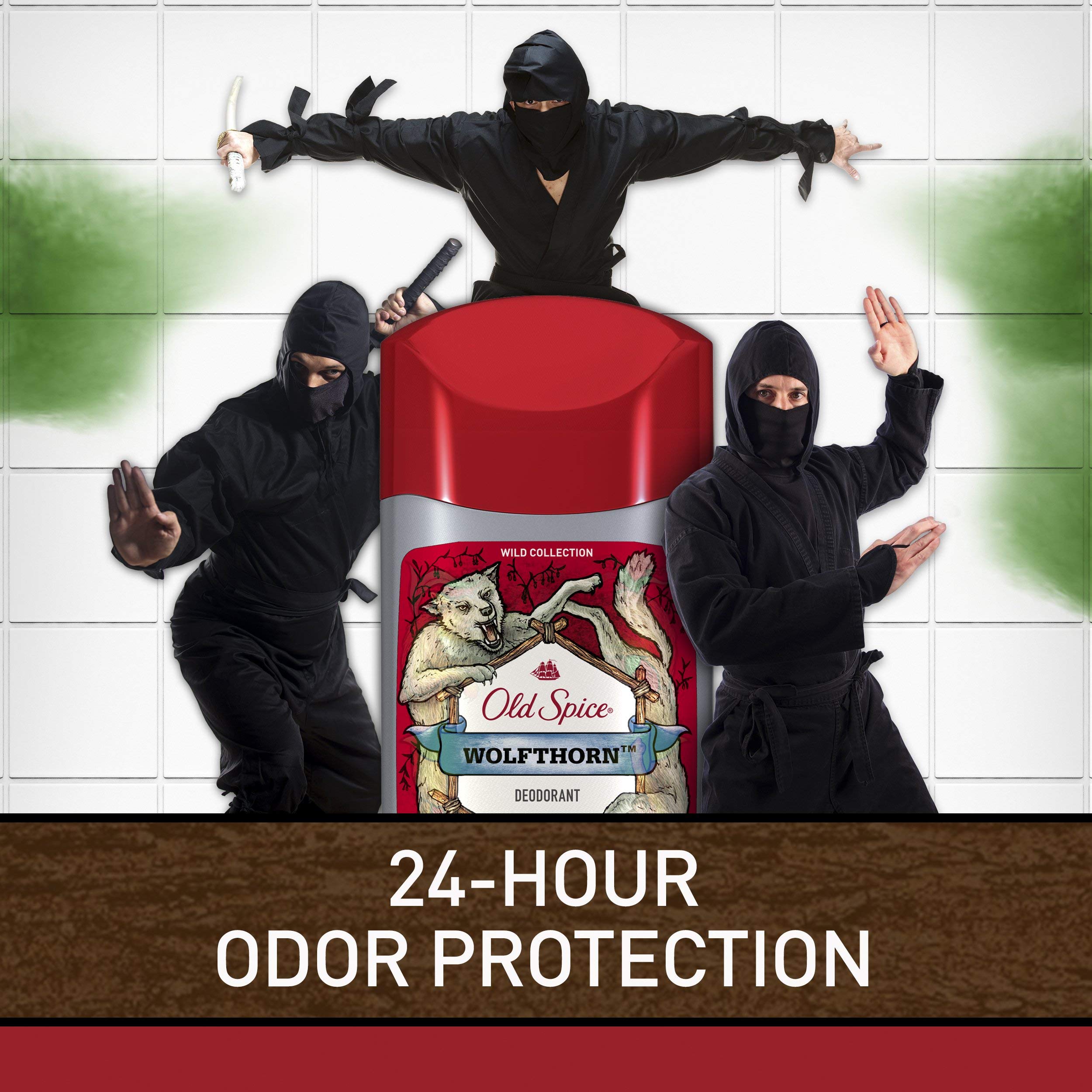 Old Spice Wolfthorn bottle design emphasizes masculine energy and premium feel.