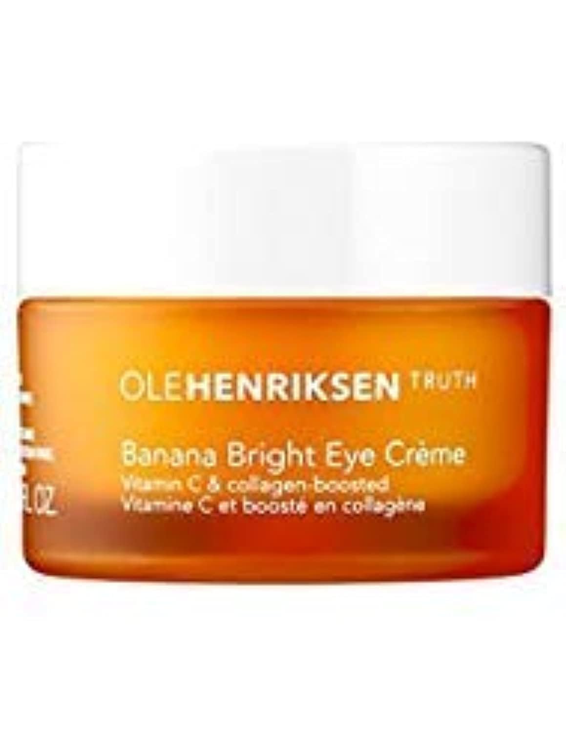 Ole Henriksen Banana Bright Eye Creme bottle brightens under morning light for a refreshed look.