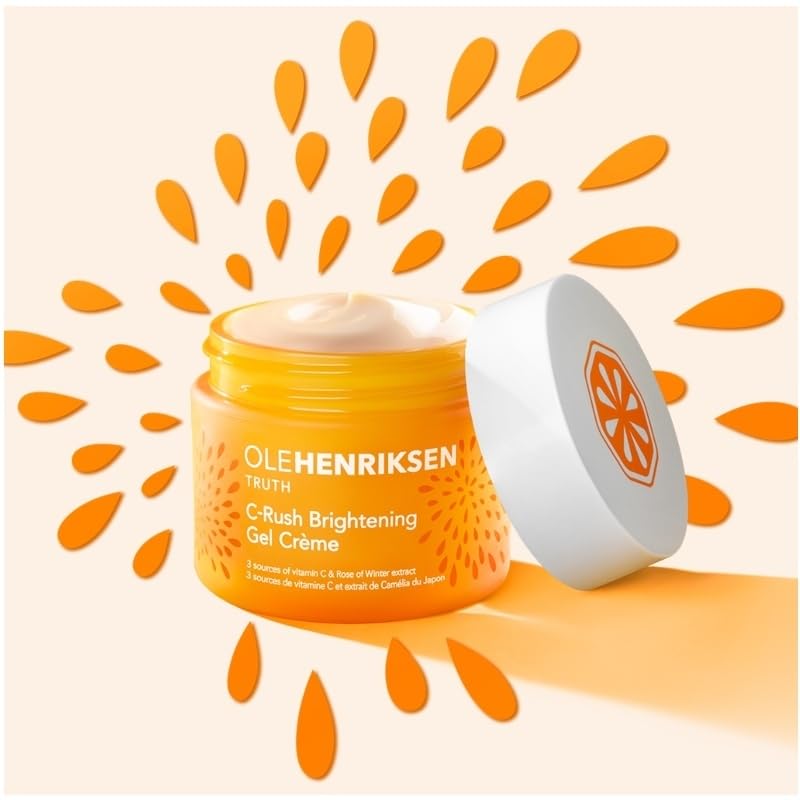 Three vitamin C sources in Ole Henriksen C-Rush Brightening Gel Creme illustrated