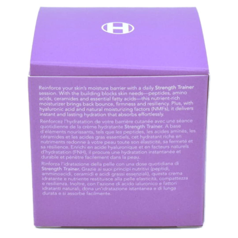 Ole Henriksen Peptide Boost Strength Trainer Duo bathroom shelf display emphasizes vegan, cruelty-free routine.