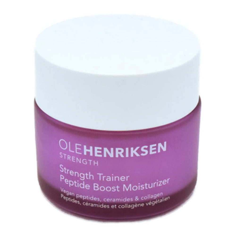 Ole Henriksen Peptide Boost Strength Trainer Duo pack shot showcases dual jars for hydration and elasticity.