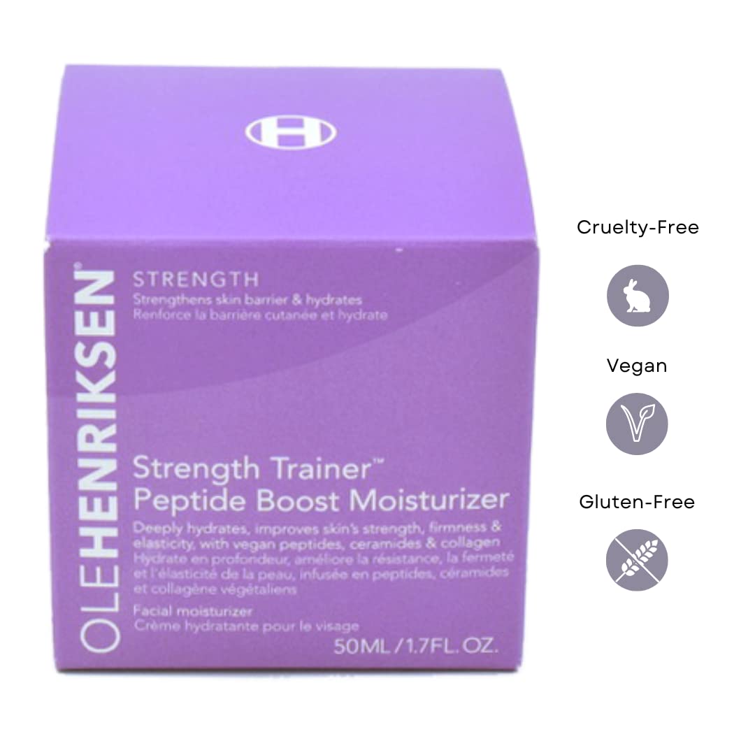 Ole Henriksen Peptide Boost Strength Trainer Duo routine setup promotes daily hydration renewal.