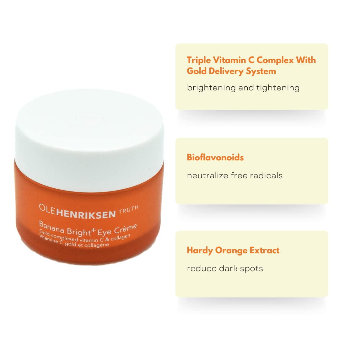 Banana Bright+ Eye Creme gold delivery system closeup for brightening ritual