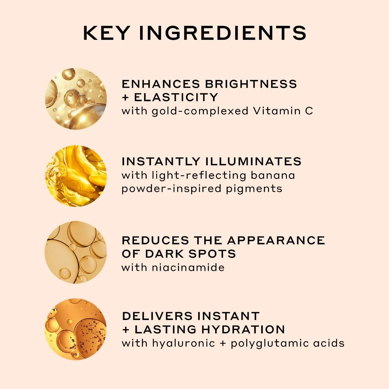 Ole Henriksen Banana Bright Mini texture swatch demonstrates radiant glow under application.