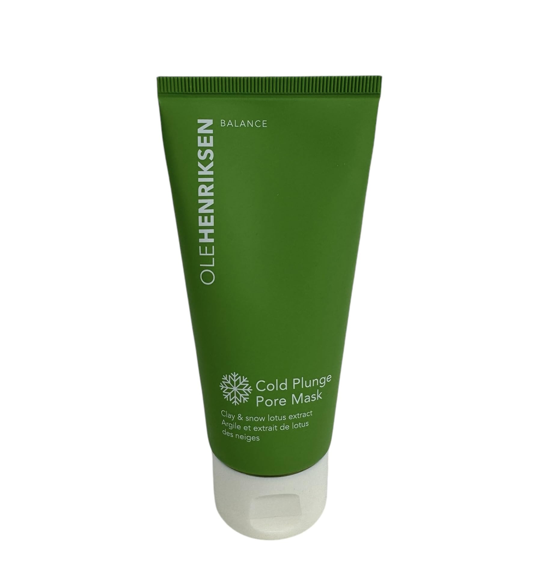 Ole Henriksen Cold Plunge Pore Mask packaging highlighting cooling, pore-refining design.