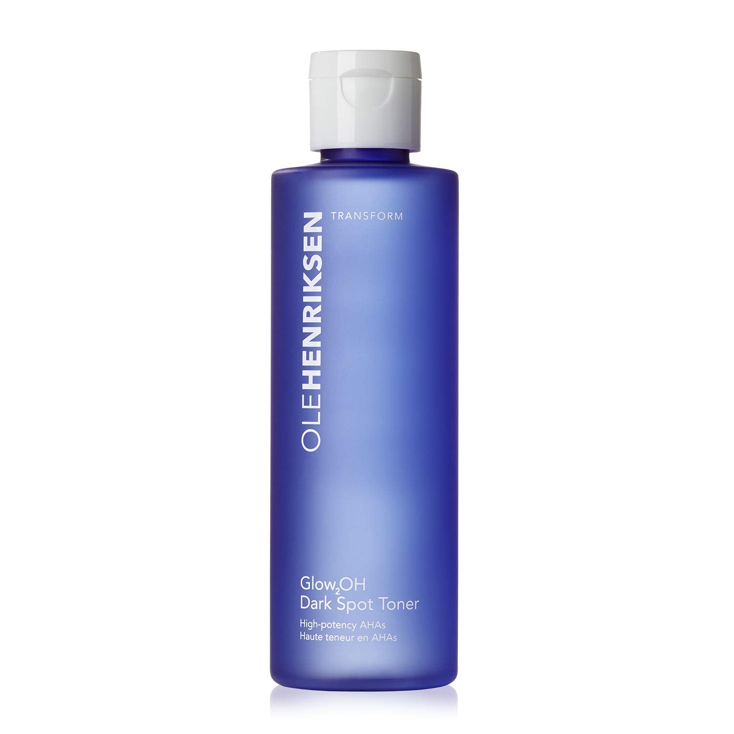 Ole Henriksen Glow2OH toner bottle highlighting brightening benefits for daily skincare routine.