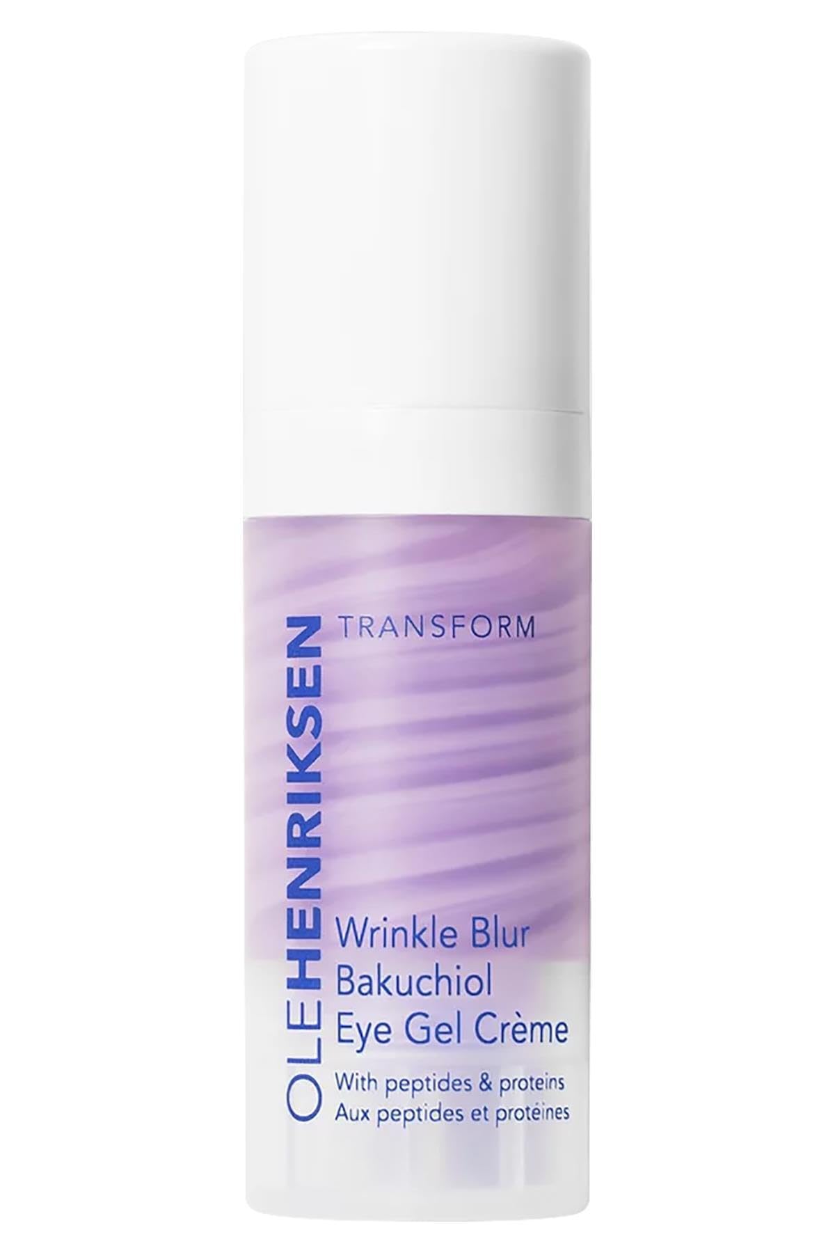 Ole Henriksen Wrinkle Blur Bakuchiol Eye Gel Creme bottle for smoother eye area