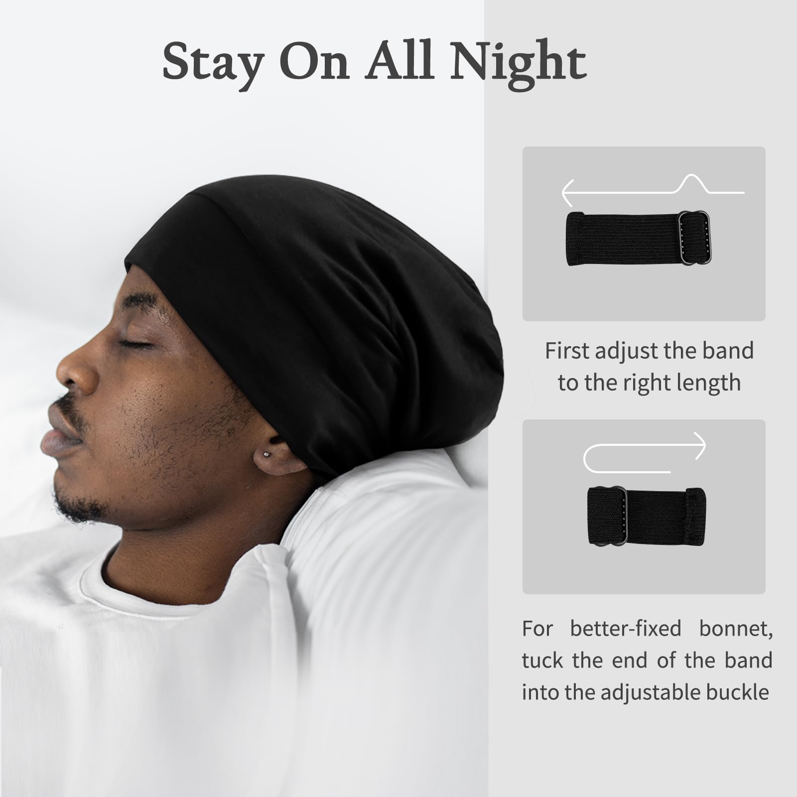 OLESILK Silk-Bonnet ideal for curly hair, reducing friction overnight.