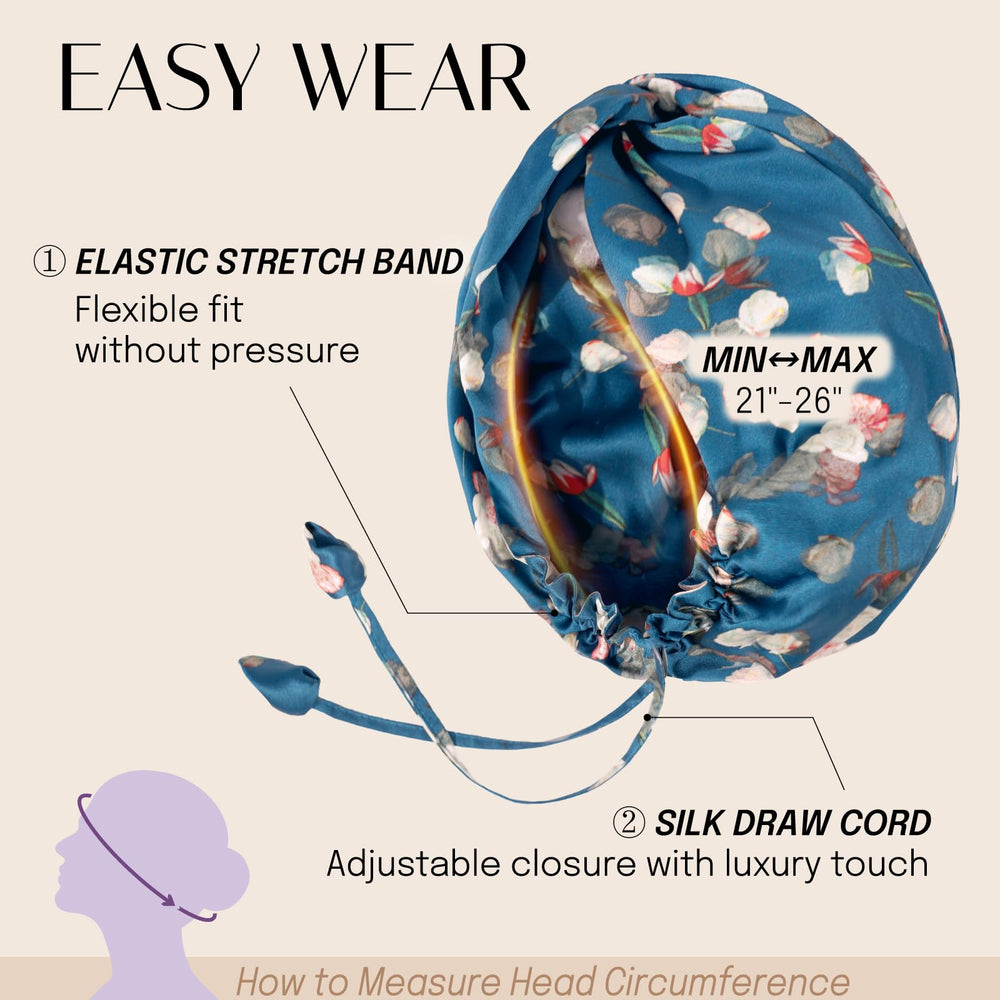 OLESILK silk bonnet washable—machine washable for quick care.