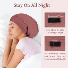 OLESILK silk-lined sleep cap feels smooth and protective