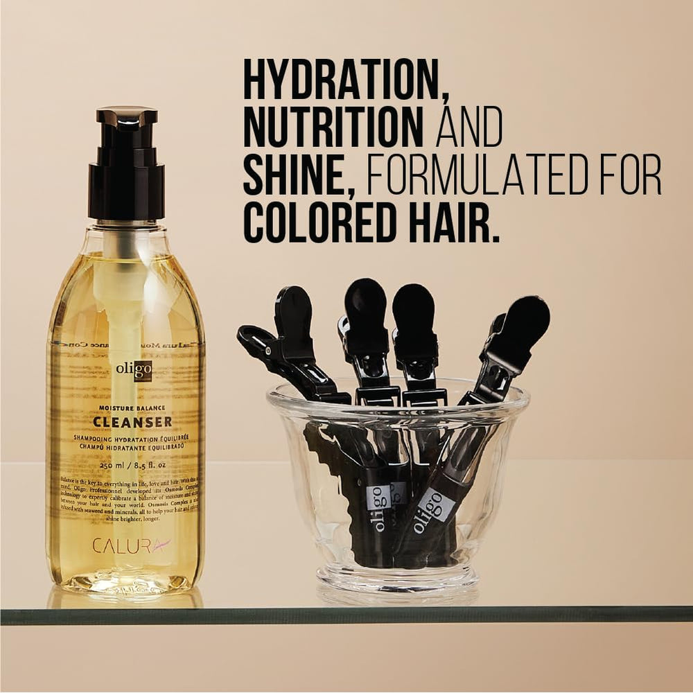 Oligo Professionnel Calura Moisture Balance duo box highlights vegan, sulfate-free care.
