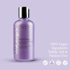 Oligo Professionnel Backlight shampoo with argan oil highlighting moisture boost for color-treated hair.