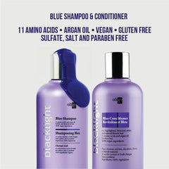 Oligo Professionnel Blacklight Blue Shampoo lather closeup showing blue toning.
