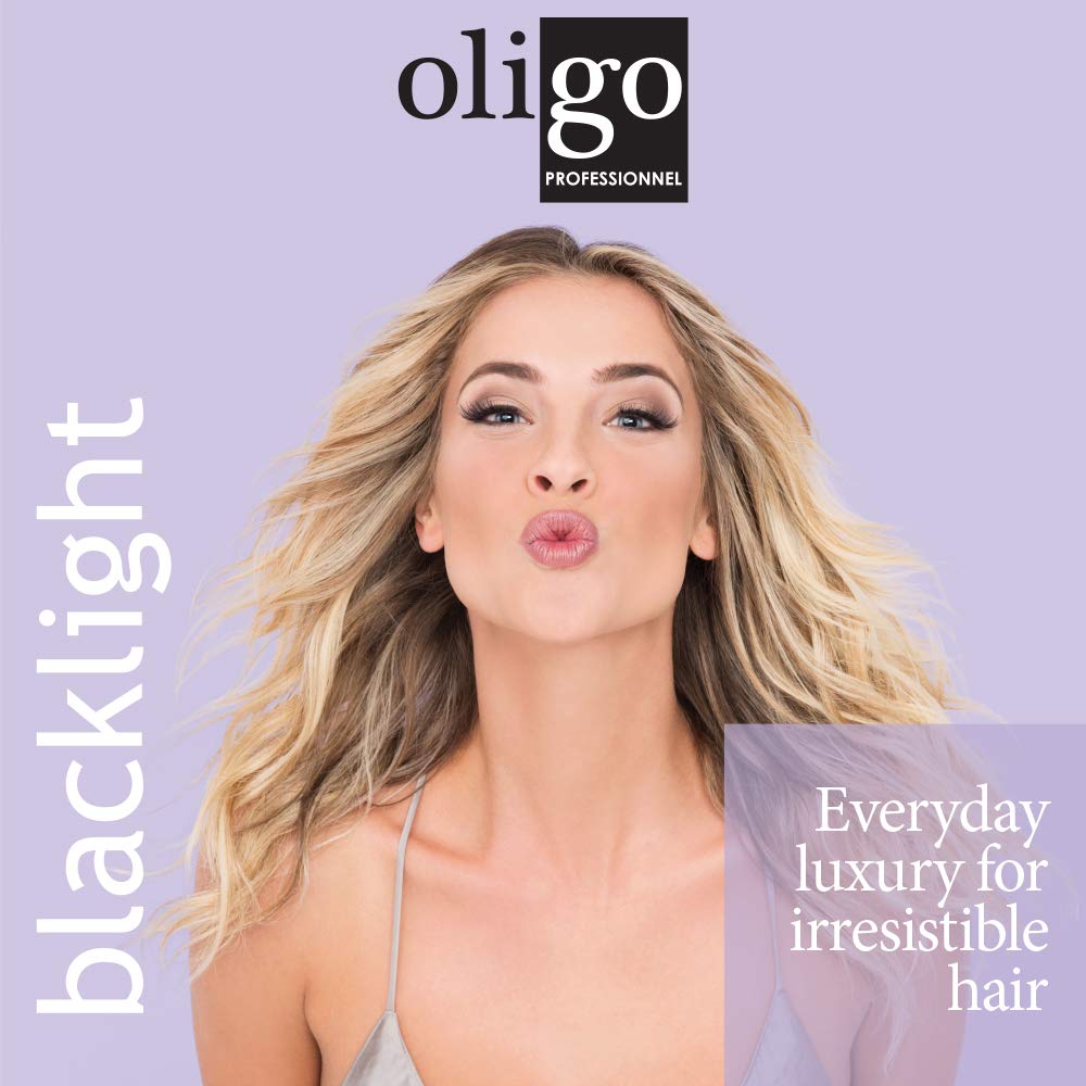 Oligo Professionnel Blacklight moisturizing formula helps repair surface damage