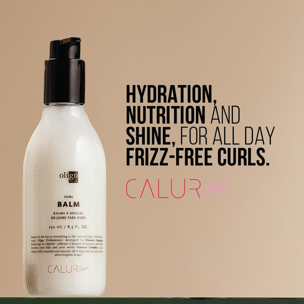 Oligo Professionnel Calura Curl Balm Osmosis Complex technology illustration for balanced moisture.