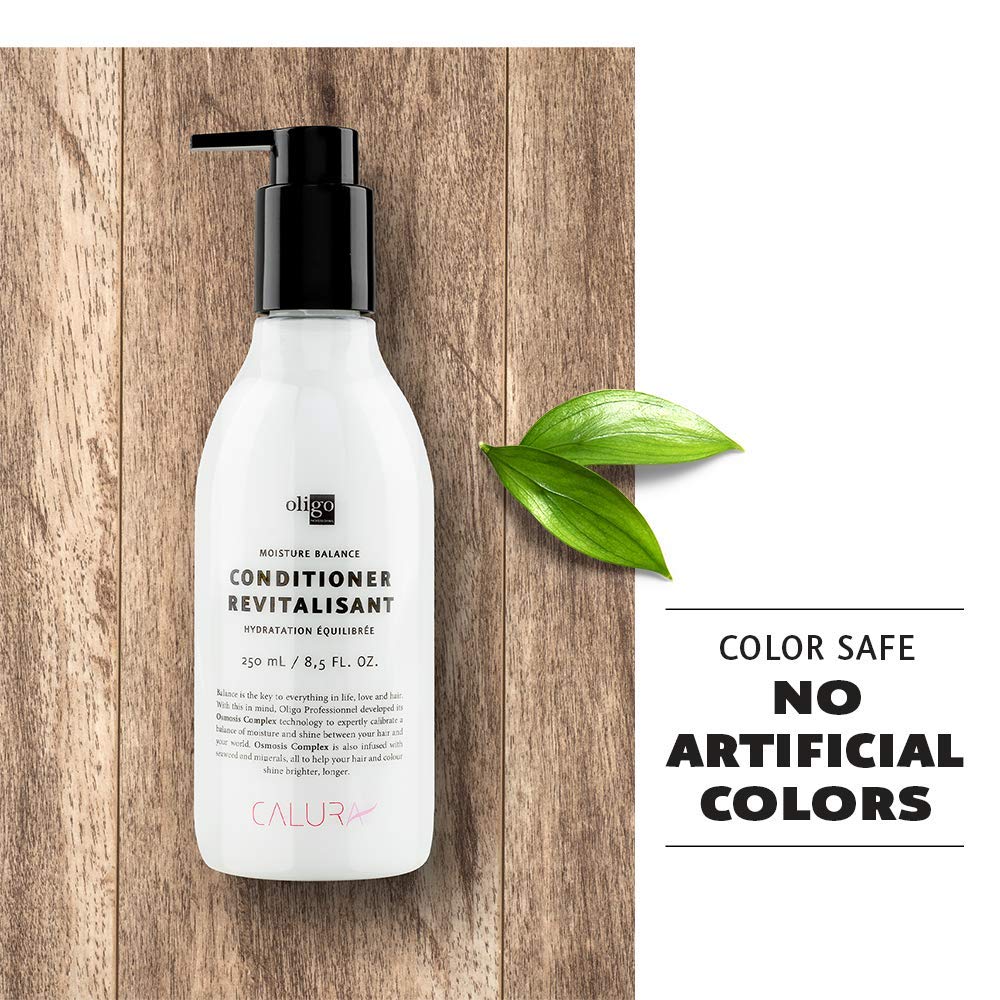 Oligo Professionnel Calura Moisture Balance 8.5oz packaging on shelf.