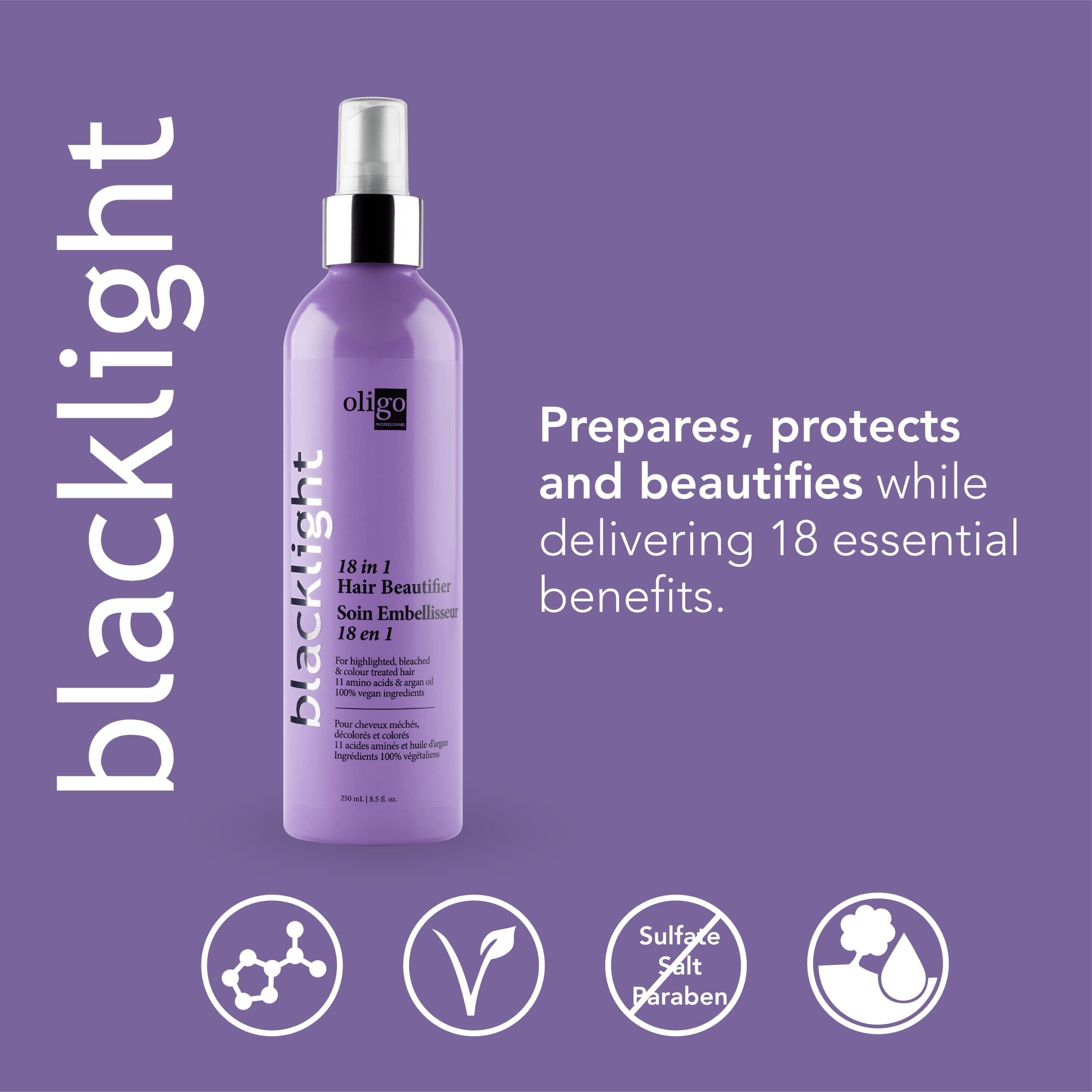 Oligo Professionnel leave-in conditioner application delivers detangling and lasting moisture.