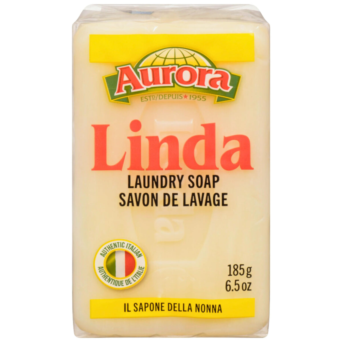 Olinda Linda Italian laundry soap bar 3-pack for hand-washing delicate fabrics and stain pre-treatment.