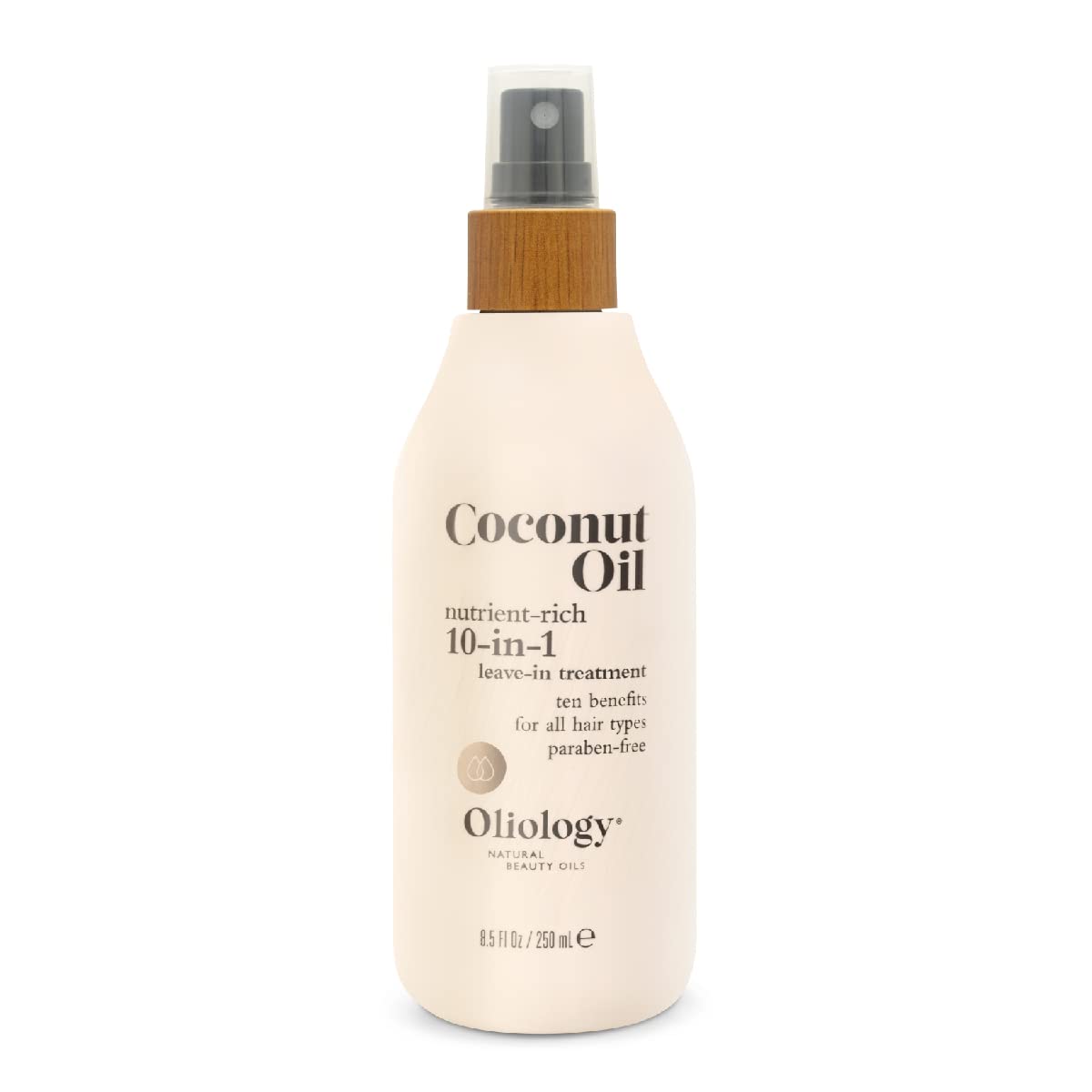 Oliology Coconut Oil 10-in-1 Spray made in USA; cruelty-free and paraben-free