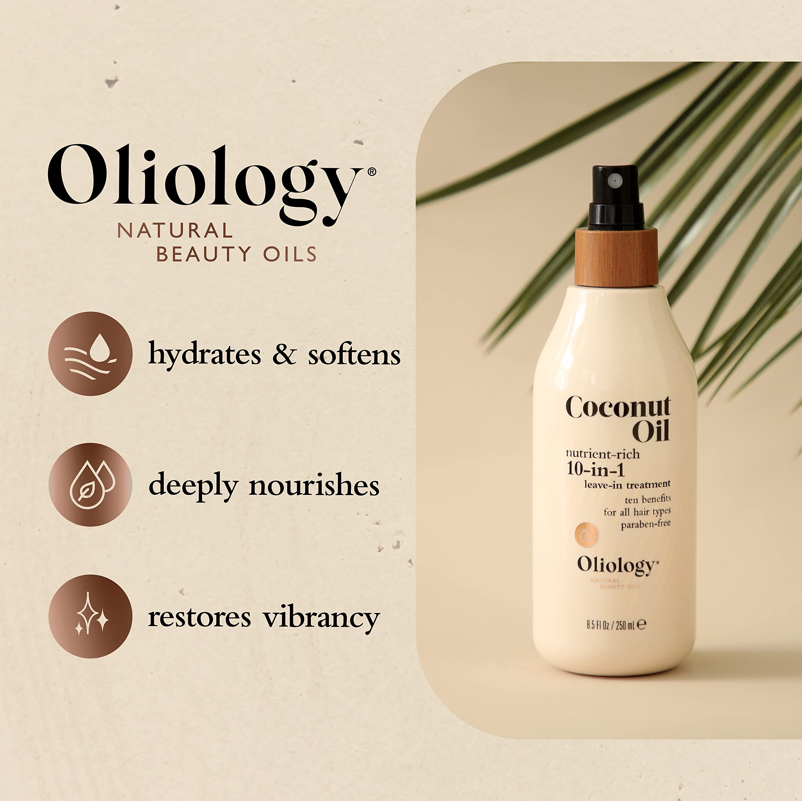 Oliology 10-in-1 Spray imparts brilliant shine on hair