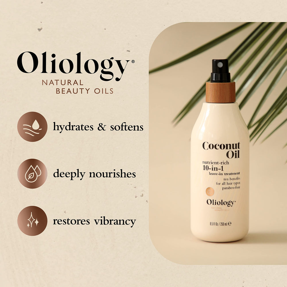 Oliology 10-in-1 Spray imparts brilliant shine on hair