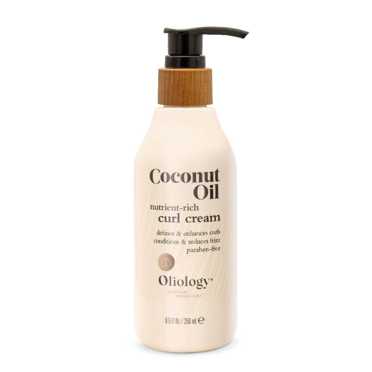 Oliology curl cream creates soft waves with frizz control and sheen.