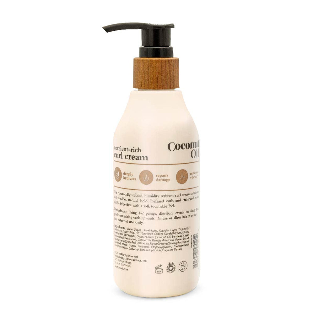 Oliology curl cream texture close-up showing rich, non-sticky nourishing consistency.