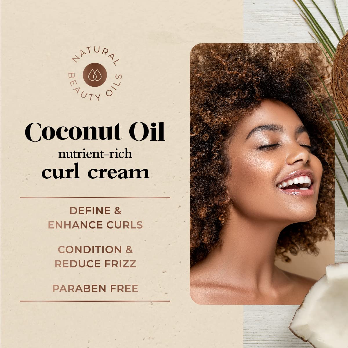 Oliology curl cream on wet hair demonstrating easy distribution and natural hold.