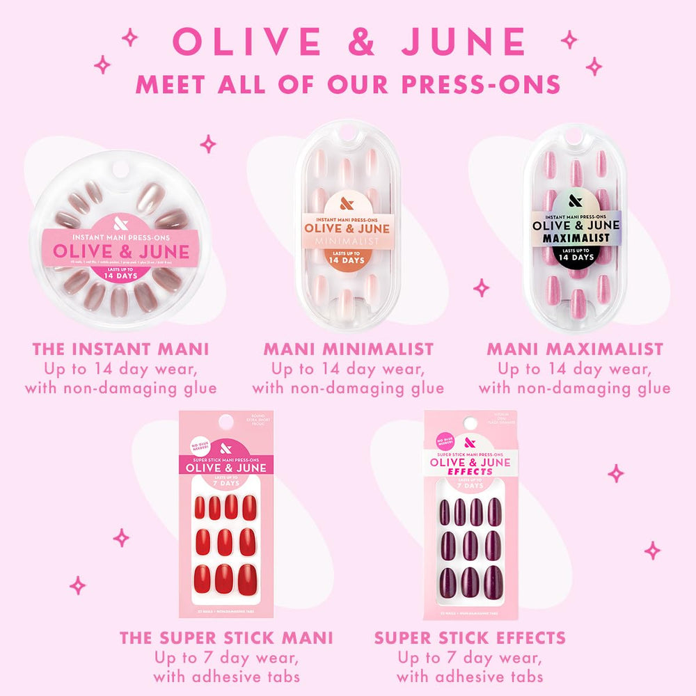 Olive &amp; June Instant Mani nails removal process with water soak-off.
