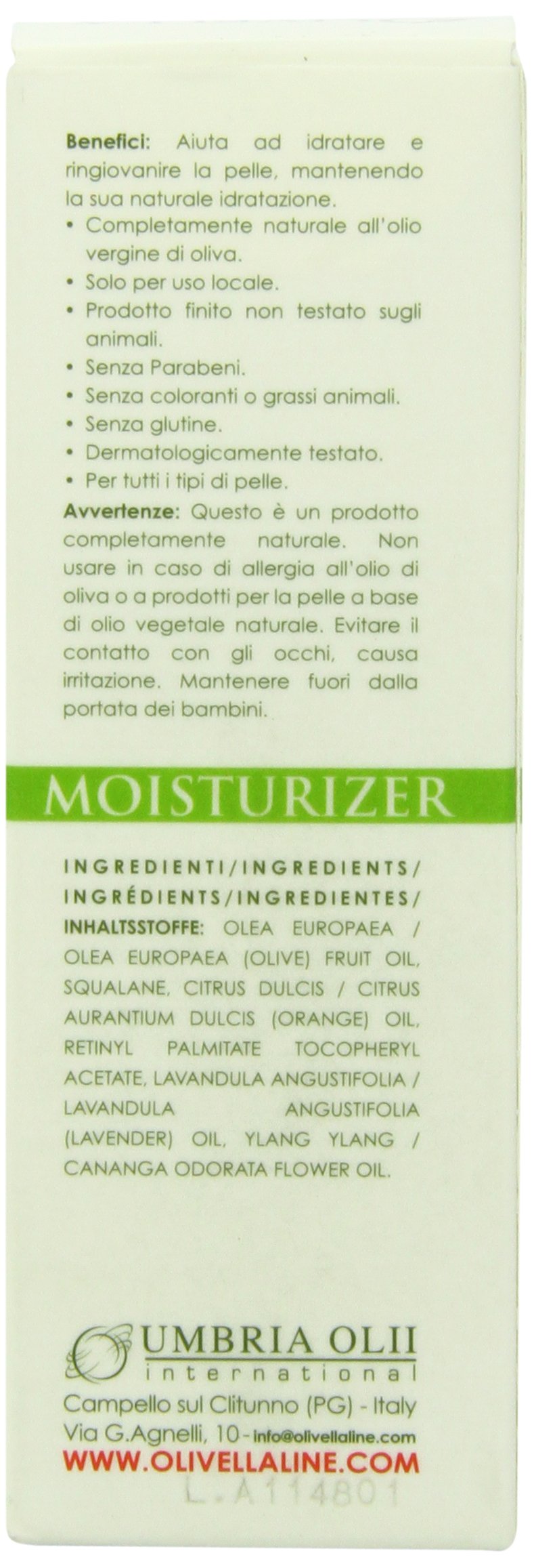 Olivella moisturizer texture closeup suggests velvety, quick absorption.