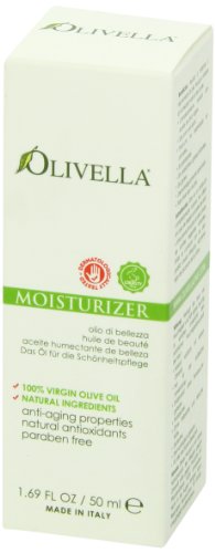 Olivella night routine application shot implies restorative use during sleep.