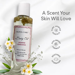 Olivia Care Jasmine Gardenia fragrance swirls evoke mood-enhancing aroma