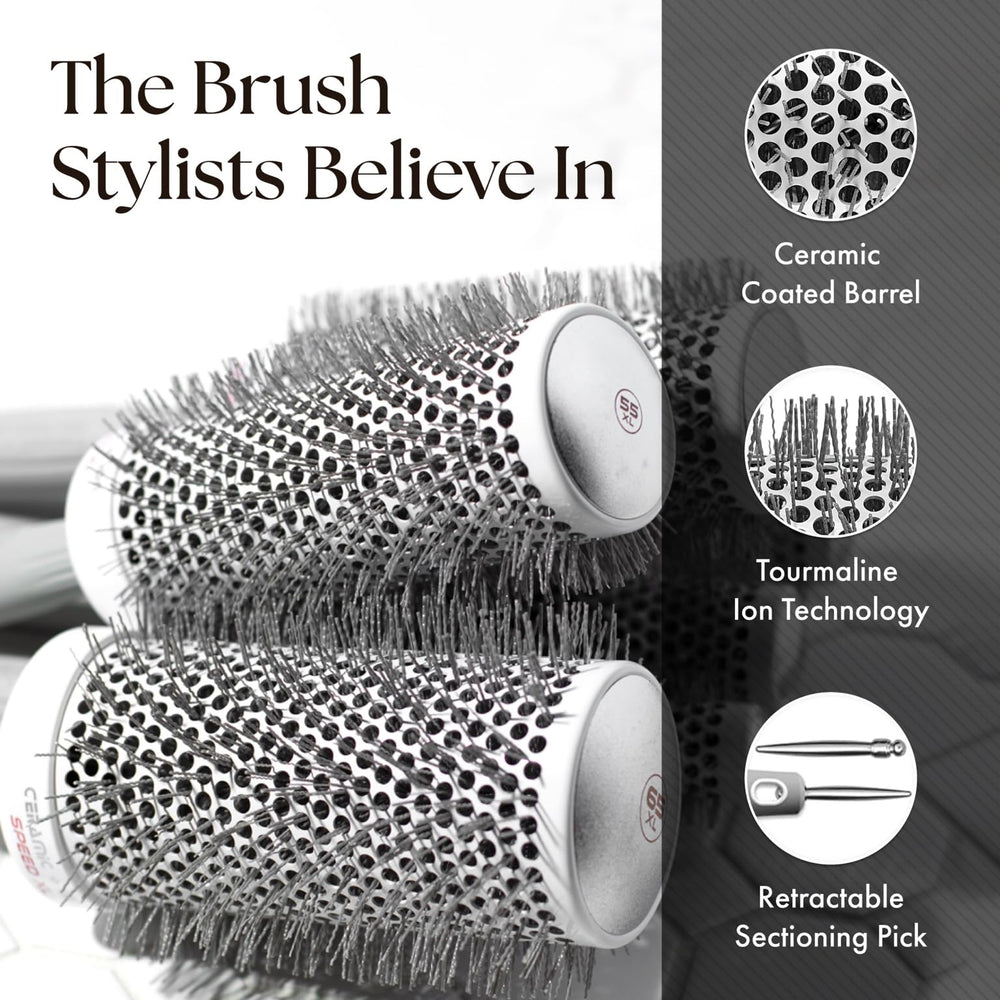 Olivia Garden Ceramic + Ion Speed XL retractable sectioning pick for clean parting.