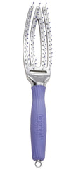 Olivia Garden finger brush with scalp-hugging paddle for gentle detangling and scalp massage.
