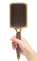 Olivia Garden NT-PDL paddle brush side view for ergonomic, comfortable daily styling.