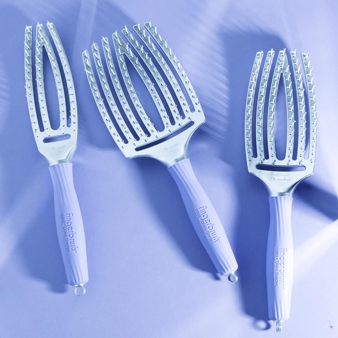 Olivia Garden product shot of FB-SM small paddle brush for on-the-go touch-ups.