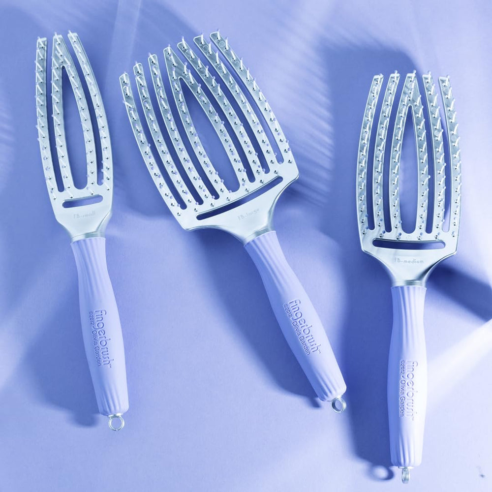 Olivia Garden product shot of FB-SM small paddle brush for on-the-go touch-ups.