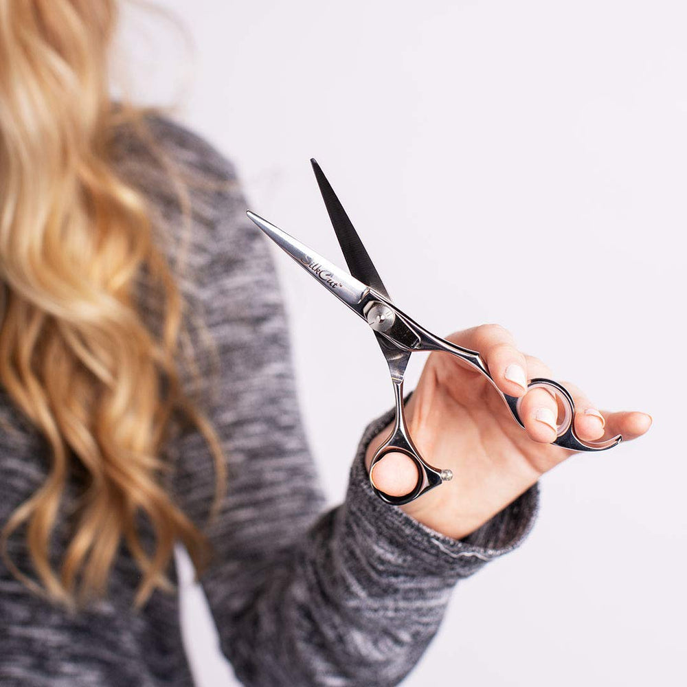 Olivia Garden SilkCut set in use on client hair demonstrating workflow