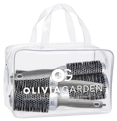 Olivia Garden Ceramic + Ion brush CI-25 barrel close-up demonstrates rapid heat and efficient airflow.