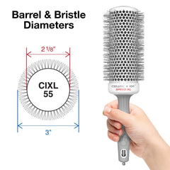Olivia Garden Ceramic + Ion Speed XL long barrel for faster blowouts.